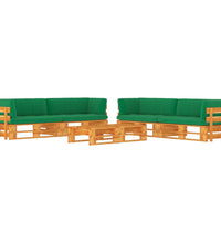 6-tlg. Paletten-Lounge-Set Honigbraun Imprägniertes Kiefernholz