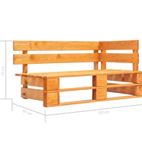 6-tlg. Paletten-Lounge-Set Honigbraun Imprägniertes Kiefernholz