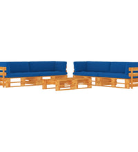 6-tlg. Paletten-Lounge-Set Honigbraun Imprägniertes Kiefernholz