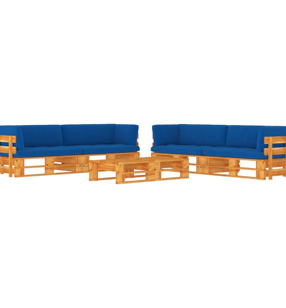 6-tlg. Paletten-Lounge-Set Honigbraun Imprägniertes Kiefernholz