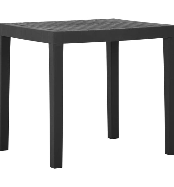 Gartentisch Grau 79x65x72 cm Kunststoff