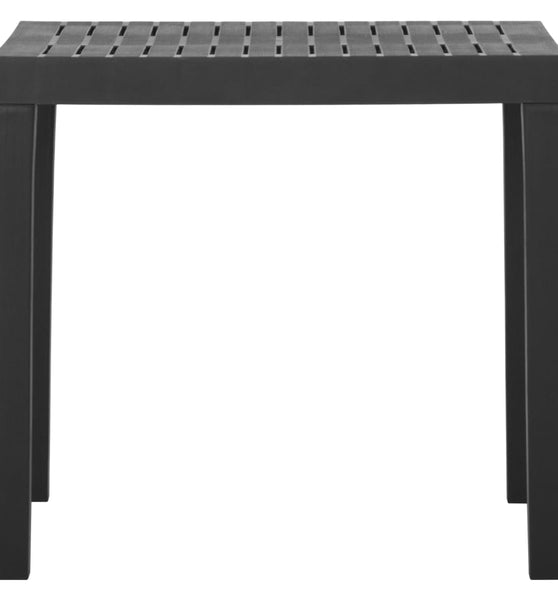 Gartentisch Grau 79x65x72 cm Kunststoff