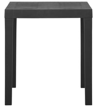 Gartentisch Grau 79x65x72 cm Kunststoff