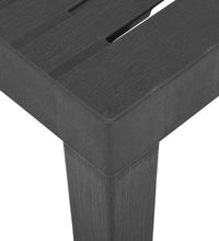 Gartentisch Grau 79x65x72 cm Kunststoff