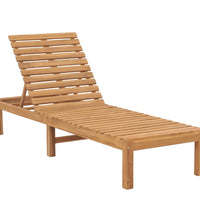 Sonnenliege Massivholz Teak