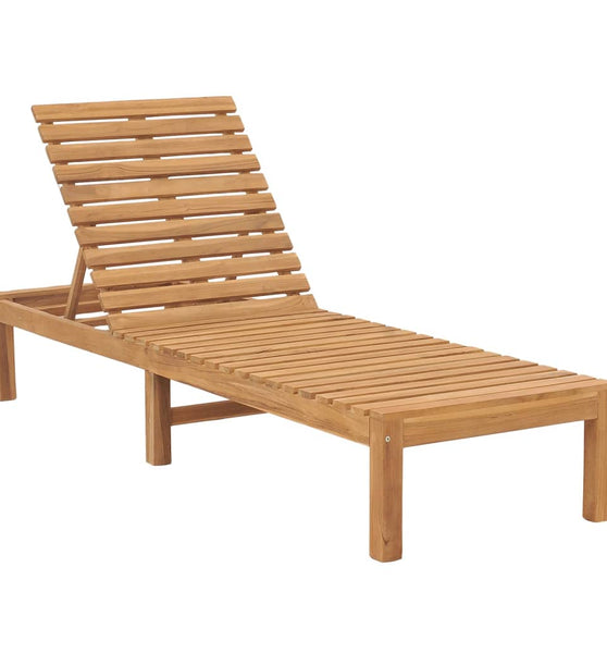 Sonnenliege Massivholz Teak