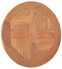 Tischplatte Massivholz Teak Rund 2,5 cm 40 cm