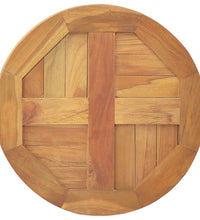 Tischplatte Massivholz Teak Rund 2,5 cm 40 cm
