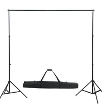 Fotostudio-Set mit Lampen, Schirmen, Hintergrund & Reflektor