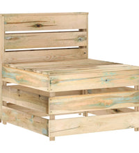 Garten-Mittelsofa aus Paletten Kiefernholz Imprägniert