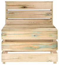 Garten-Mittelsofa aus Paletten Kiefernholz Imprägniert