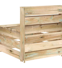 Garten-Mittelsofa aus Paletten Kiefernholz Imprägniert