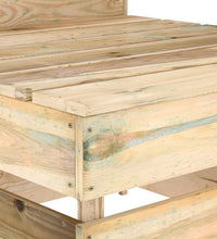 Garten-Mittelsofa aus Paletten Kiefernholz Imprägniert