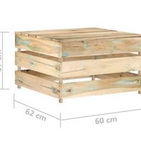 Garten-Palettentische 2 Stk. Imprägniertes Kiefernholz