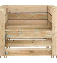 2-tlg. Garten-Lounge-Set aus Paletten Imprägniertes Kiefernholz