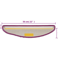 Stufenmatten 5 Stk. 56x17x3 cm Violett