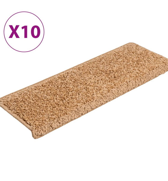 Stufenmatten 10 Stk. 65x21x4 cm Beige