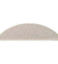 Treppenmatten Selbstklebend Sisal-Look 15 Stk. 56x17x3 Silbern