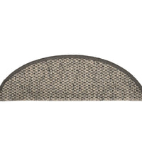 Treppenmatten Selbstklebend Sisal-Look 15 Stk 56x17x3 Hellbraun