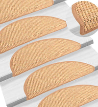 Treppenmatten Selbstklebend Sisal-Look 15 Stk. 56x17x3 cm Sisal