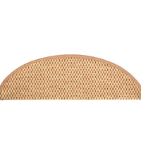 Treppenmatten Selbstklebend Sisal-Look 15 Stk. 56x17x3 cm Sisal