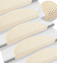 Treppenmatten Selbstklebend Sisal-Look 15 Stk. 56x17x3 Berber