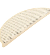 Treppenmatten Selbstklebend Sisal-Look 15 Stk. 56x17x3 Berber