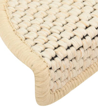 Treppenmatten Selbstklebend Sisal-Look 15 Stk. 56x17x3 Berber