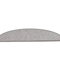 Treppenmatten Selbstklebend Sisal-Look 15 Stk. 65x21x4 Platina