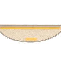 Treppenmatten Selbstklebend Sisal-Look 15 Stk. 65x21x4 Platina