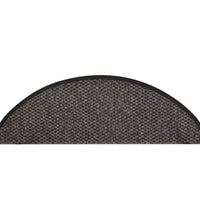 Treppenmatten Selbstklebend Sisal 15 Stk. 65x21x4 cm Anthrazit