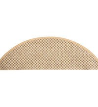 Treppenmatten Selbstklebend Sisal 15 Stk. 65x21x4 cm Hellbeige