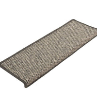 Treppenmatten Selbstklebend Sisal 15Stk. 65x21x4cm Grau & Beige