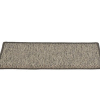 Treppenmatten Selbstklebend Sisal 15Stk. 65x21x4cm Grau & Beige