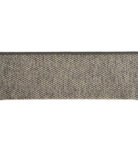 Treppenmatten Selbstklebend Sisal 15Stk. 65x21x4cm Grau & Beige