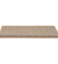 Treppenmatten Selbstklebend Sisal 15 Stk. 65x21x4 cm Hellbeige