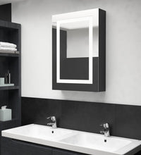 LED-Spiegelschrank fürs Bad Glänzend Schwarz 50x13x70 cm