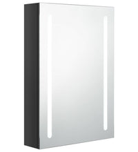 LED-Spiegelschrank fürs Bad Glänzend Schwarz 50x13x70 cm