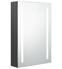 LED-Bad-Spiegelschrank Grau 50x13x70 cm