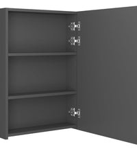 LED-Bad-Spiegelschrank Grau 50x13x70 cm