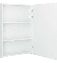 LED-Spiegelschrank fürs Bad Glänzend Weiß 50x13x70 cm