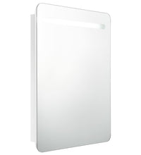LED-Spiegelschrank fürs Bad Glänzend Weiß 60x11x80 cm