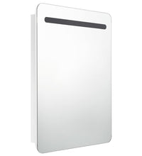 LED-Spiegelschrank fürs Bad Glänzend Weiß 60x11x80 cm