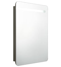 LED-Bad-Spiegelschrank Anthrazit 60x11x80 cm