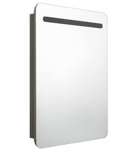 LED-Bad-Spiegelschrank Anthrazit 60x11x80 cm