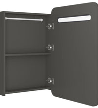 LED-Bad-Spiegelschrank Anthrazit 60x11x80 cm