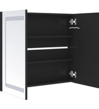 LED-Spiegelschrank fürs Bad Glänzend Schwarz 80x12x68 cm