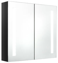 LED-Spiegelschrank fürs Bad Glänzend Schwarz 62x14x60 cm