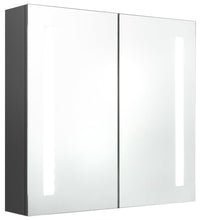 LED-Spiegelschrank fürs Bad Grau 62x14x60 cm