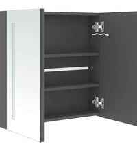 LED-Spiegelschrank fürs Bad Grau 62x14x60 cm